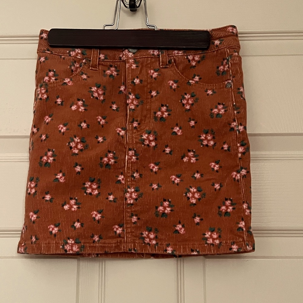 Art class corduroy floral skirt size M(7/8) kids
